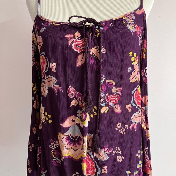 Women’s Cold Shoulder Top, M, Maroon/Pink, Boho/Casual by Patrons of Peace - Picture 4 of 4